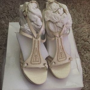 NIB ninewest size 8 wedge sandals